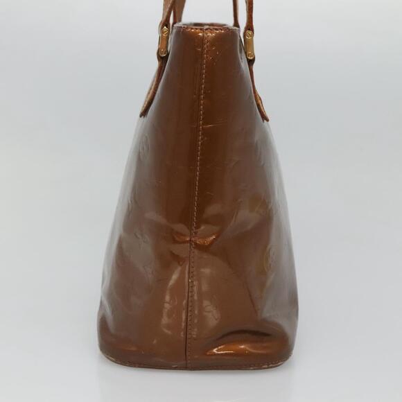 LOUIS VUITTON Monogram Vernis Houston Hand Bag Bronze M91122 - Picture 4 of 13